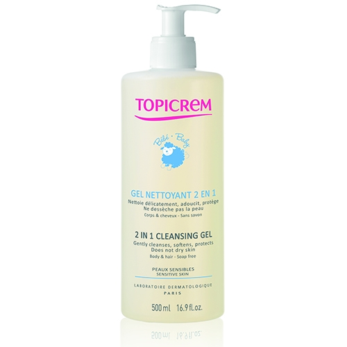 Topicrem Гель 2 in 1 Cleansing Gel 2 в 1 Очищающий для Детей, 500 мл