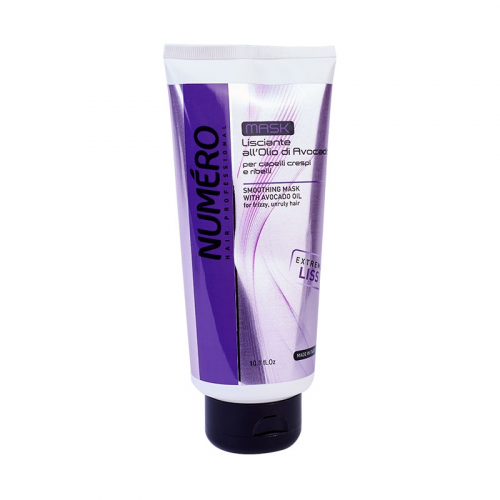 Brelil Professional Маска Numero Liss разглаживающая с маслом авокадо для пушистых и непослушных волос, 300 мл