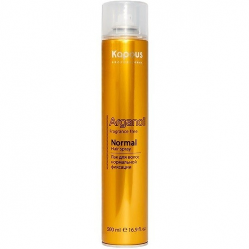 Kapous Лак Arganoil Аэрозольный для Волос Нормальной Фиксации с Маслом Арганы, 500 мл