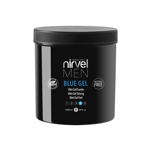 Nirvel Professional Гель Blue Gel для Укладки Волос Сильной Фиксации, 1000 мл