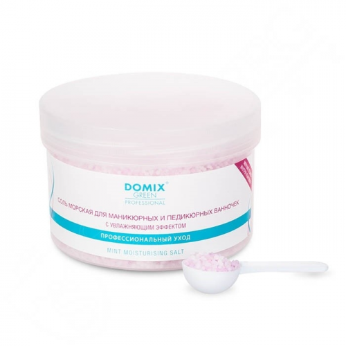 Domix Соль Green Professional Морская Размягчающая для Маникюрных и Педикюрных Ванночек, 500г
