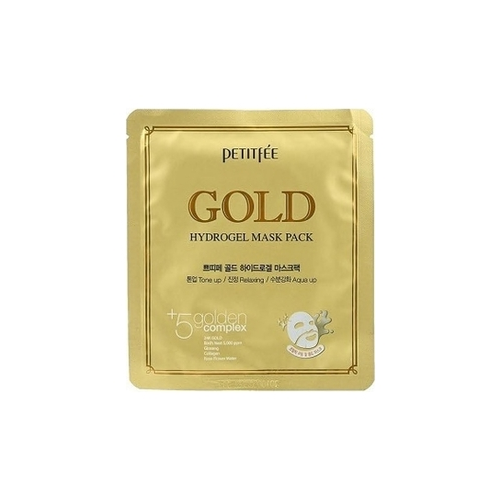 Petitfee Маска Gold Hydrogel Mask Pack Гидрогелевая для Лица с Золотом, 32г