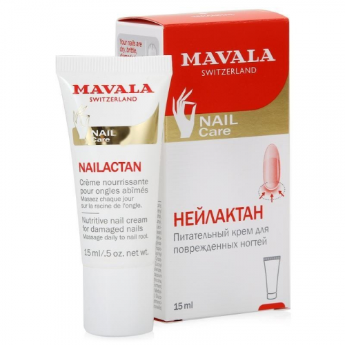 Mavala Крем Nailactan Питательный для Поврежденных Ногтей Нейлактан в Тубе, 15 мл