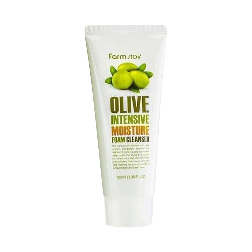 FarmStay Пенка Olive Intensive Moisture Foam Cleanser Увлажняющая Очищающая с Экстрактом Оливы, 100 мл