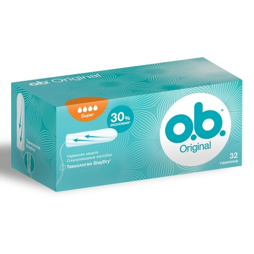 o.b. Тампоны Original Супер, 32 шт