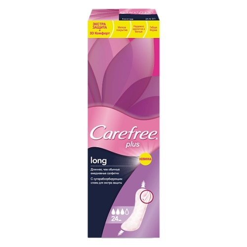 Carefree Салфетки Plus Long, 24 шт