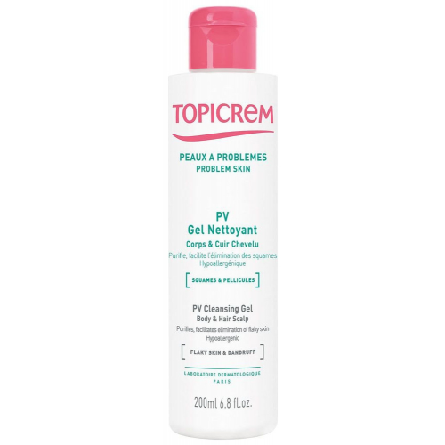 Topicrem Гель Pv Cleansing Gel Очищающий с Антимикотическим Эффектом PV, 200 мл