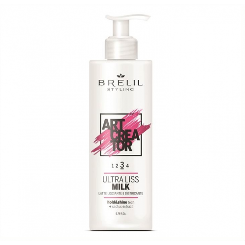 Brelil Professional Молочко Ultra Liss Milk Ультраразглаживающее для Волос, 200 мл