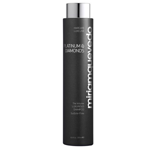 MIRIAMQUEVEDO Шампунь-Люкс Platinum & Diamonds Volume Luxurious Shampoo Бриллиантовый с Платиной Безсульфатный, 250 мл