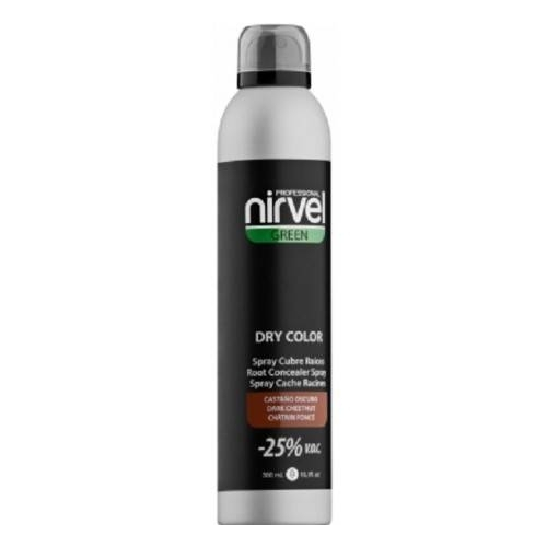 Nirvel Professional Спрей Dry Color Dark Brown Тонирующий для Волос Темно-Коричневый, 300 мл