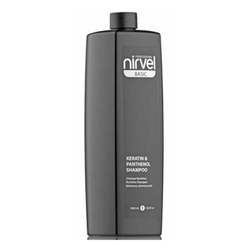 Nirvel Professional Шампунь Keratin & Panthenol Shampoo для Сухих, Ломких и Поврежденных Волос, 1000 мл
