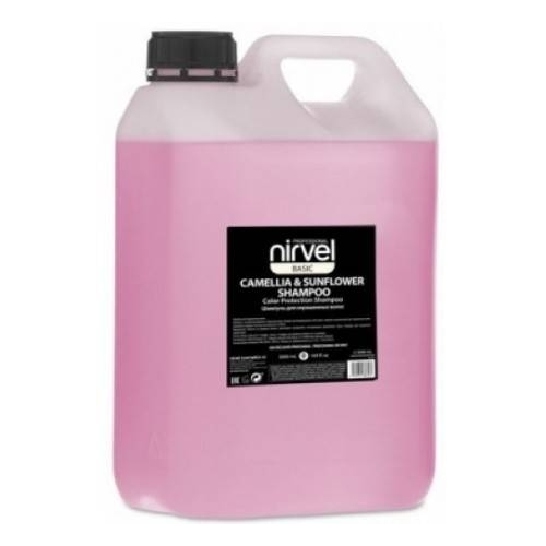 Nirvel Professional Шампунь Shampoo Color Protection Camellia & Sunflower для Окрашенных Волос, 5000 мл