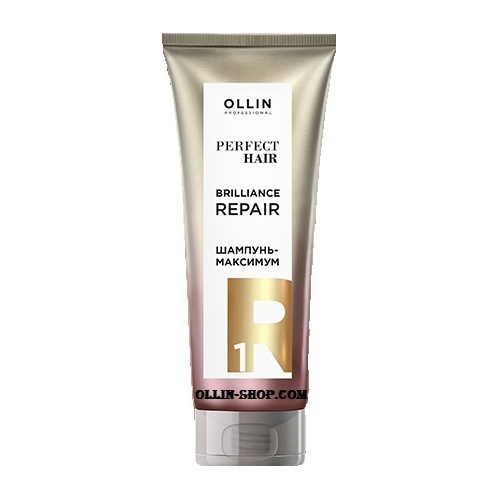 OLLIN PROFESSIONAL Шампунь-Максимум Perfect Hair Brilliance Repair 1 Подготовительный Этап, 250 мл