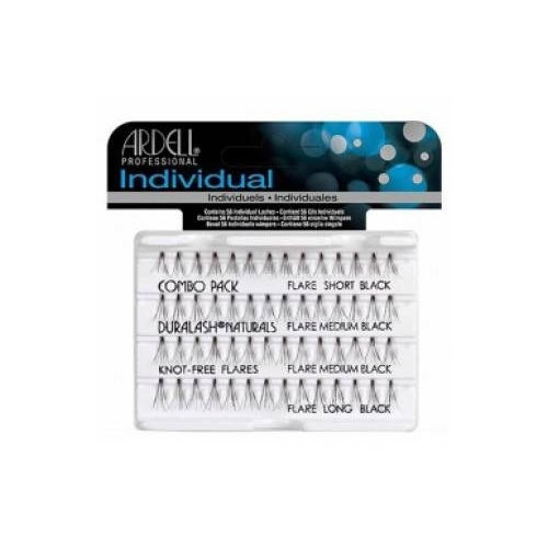 Ardell Пучки Duralash Naturals Knot-Free Flairs Combo Pack Black Ресниц Безузелковые Комбинированные Чёрные, 1 уп