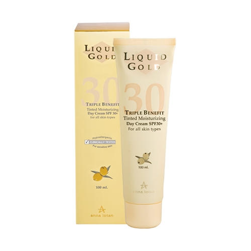 Anna Lotan Крем Liquid Gold Triple Benefit Day Cream Тройной Эффект Дневной с SPF 30+, 100 мл