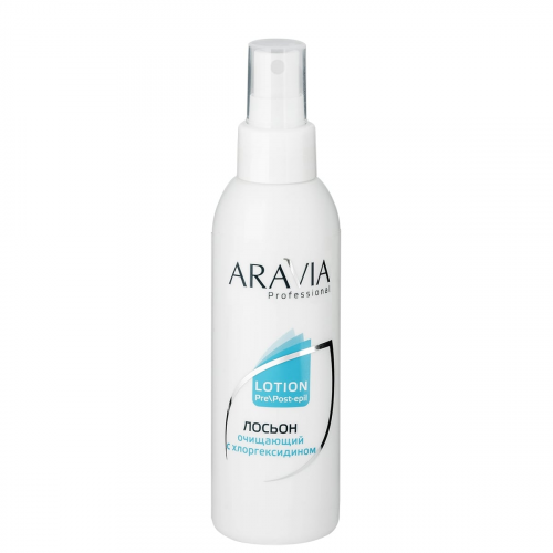ARAVIA Лосьон Lotion Pre-Post-epil очищающий с хлоргексидином, 150 мл