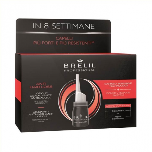Brelil Professional Лосьон Adjuvant Anti-Hairloss против Выпадения Волос со Стволовыми Клетками и Капиксилом, 10*6 мл