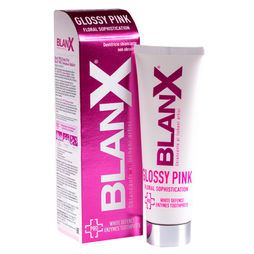 Blanx Паста Pro Glossy Pink Зубная Глянцевый Эффект, 75 мл