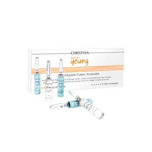 Christina Ампулы Fusion Forever Young Multi-Peptide Fusion Ampoules с Сывороткой для Омоложения Кожи, 10 шт*2 мл