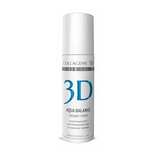 Collagene 3D Крем для лица с гиалуроновой килотой, восстановление тургора и эластичности кожи Aqua Balance, 150 мл