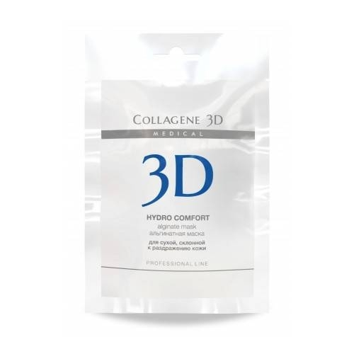 Collagene 3D Альгинатная маска для лица и тела с экстрактом алое вера Hydro Comfort, 30 г