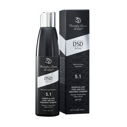 DSD De Luxe Шампунь Steel and Silk Treatment Shampoo № 5.1 Восстанавливающий Сталь и Шёлк Диксидокс Де Люкс, 200 мл