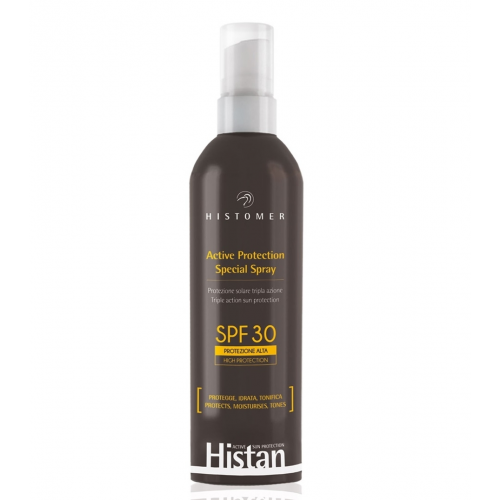 Histomer Солнцезащитный спрей для лица и тела SPF30 Active Protection Sprey, 200 мл