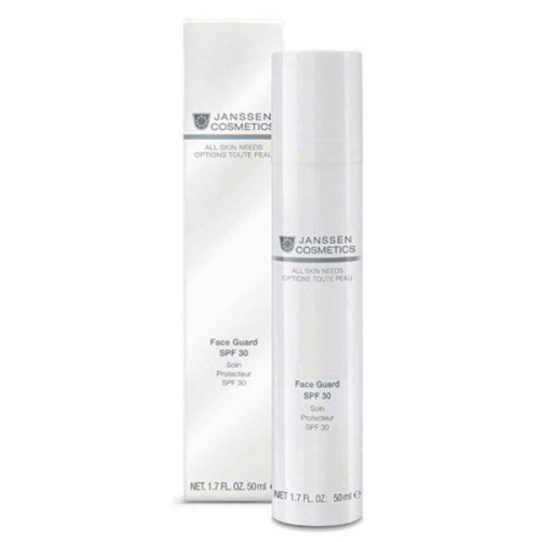 JANSSEN COSMETICS Основа Face Guard Advanced SPF-30 с UVA-, UVB- и IR-защитой Лёгкая Солнцезащитная, 50 мл
