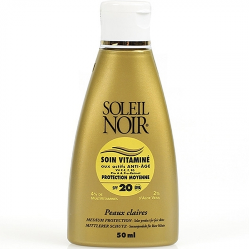 Soleil Noir Крем Антивозрастной Витаминизированный Солнцезащитный SPF 20 Средняя Степень Защиты Soin Vitamine, 50 мл