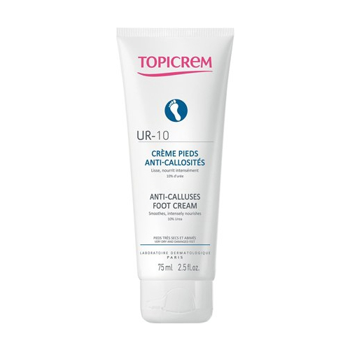 Topicrem Крем Ur-10 Creme Pieds Anti-Callosites для Ног от Натоптышей и Мозолей, 75 мл