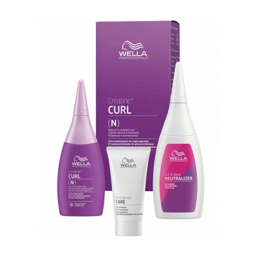 Wella Набор Creatine+Curle для Нормальных Волос, от Тонких до Трудноподдающихся, 30/75/100 мл