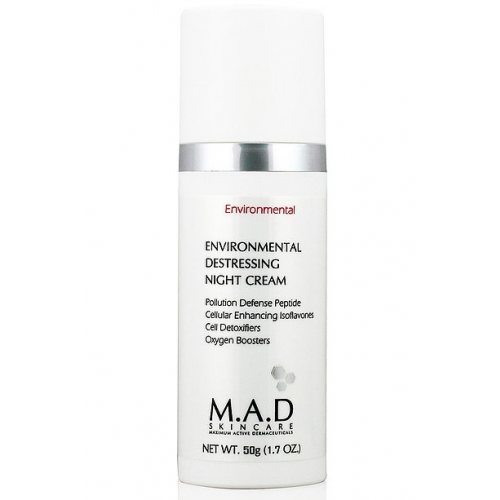 M.A.D SkinCare Крем Environmental Destressing Night Cream Восстанавливающий Ночной Антистресс, 50г