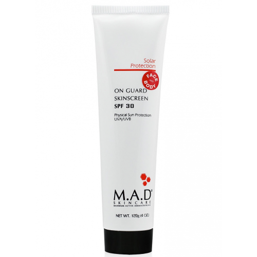 M.A.D SkinCare Крем On Guard Skinscreen SPF 30 Защитный для Лица и Тела SPF 30, 120г