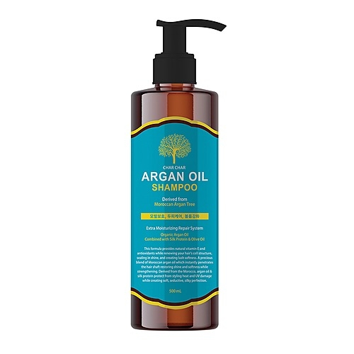 Char Char Шампунь Argan Oil Shampoo для Волос Аргановый, 500 мл