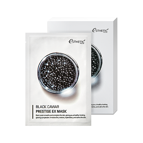 Esthetic House Маска Black Caviar Prestige ex Mask Тканевая для Лица Черная Икра, 25 мл