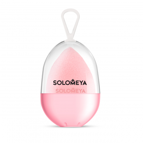 Solomeya Спонж Microfiber Velvet Sponge Peach Вельветовый Косметический для Макияжа Персик, 1 шт