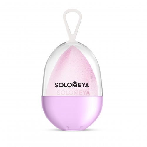 Solomeya Спонж Flat and Blendling Sponge Lilac Косметический для Макияжа со Срезом Лиловый, 1 шт