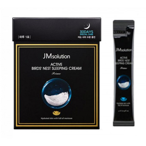 Jmsolution Маска Active Bird Nest Sleeping Cream Prime Ночная с Ласточкиным Гнездом, 4 мл*30 шт