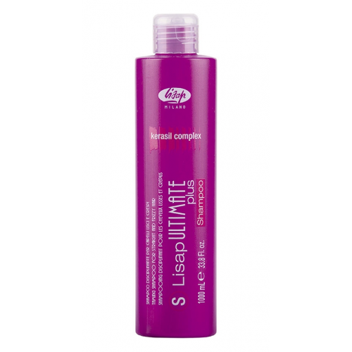 Lisap Шампунь S Lisap Ultimate Plus Taming Shampoo For Straight and Curly Hair для Гладких и Вьющихся Волос, 1000 мл