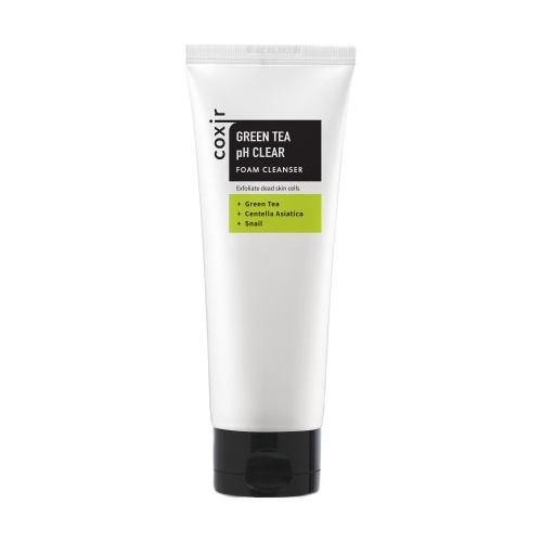 Coxir Пенка Green Tea pH Clear Foam Cleanser Очищающая с Зеленым Чаем, 150 мл