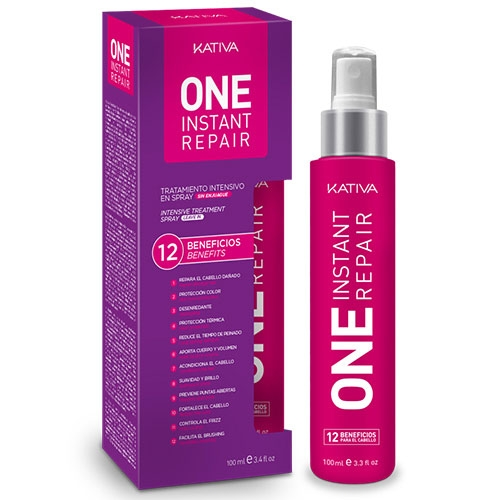 Kativa Уход- Спрей One Instant Repair Мультифункциональный 12 в 1 с Кератином для Всех Типов Волос, 100 мл