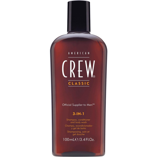 American Crew Шампунь, Кондиционер и Гель для Душа 3 в 1, 100 мл