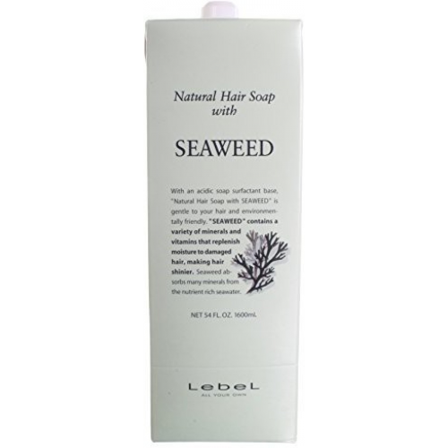 Lebel Cosmetics Шампунь Hair Soap With Seaweed Морские Водоросли, 1600 мл