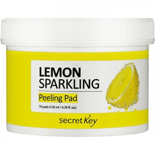Secret Key Пилинг-Диски Lemon Sparkling Peeling Pad для Лица, 70 шт
