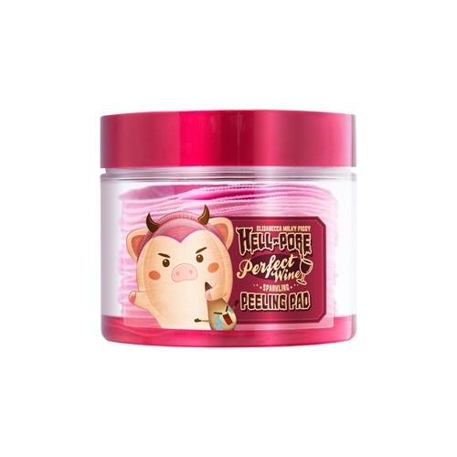 Elizavecca Пэды Milky Piggy Hell-Pore Perfect Wine Sparkling Peeling Pad Очищающие Винные, 30 шт