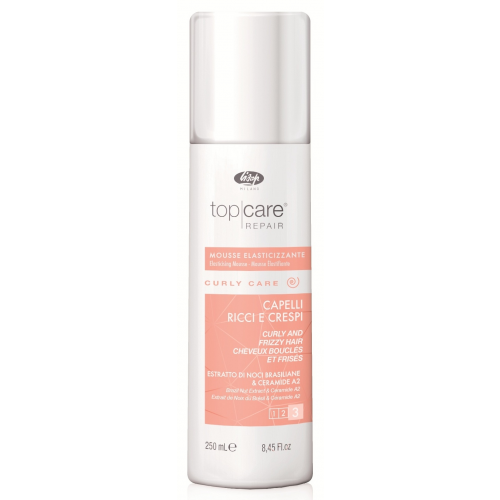 Lisap Мусс Тор Care Repair Elasticising Mousse Curly and Frizzy Hair Разглаживающий для Вьющихся и Непослушных Волос, 250 мл