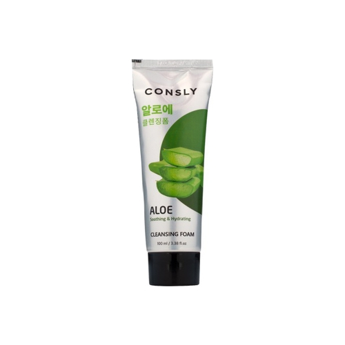 Consly Пенка Aloe Vera Soothing Creamy Cleansing Foam Успокаивающая Кремовая для Умывания c Экстрактом Алоэ Вера, 100 мл