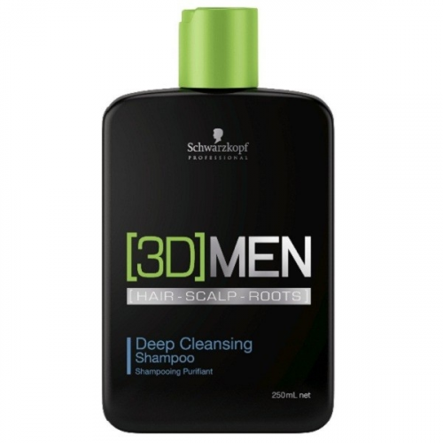 Schwarzkopf Шампунь 3D MEN для глубокого очищения волос, 250 мл