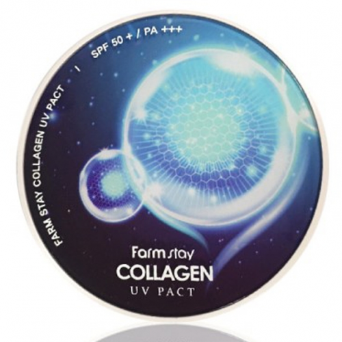 FarmStay Пудра Collagen Water Full Moist Компактная с Коллагеном SPF 50/PA+++ №13 Светлый Беж со Сменным Блоком, 2*12г