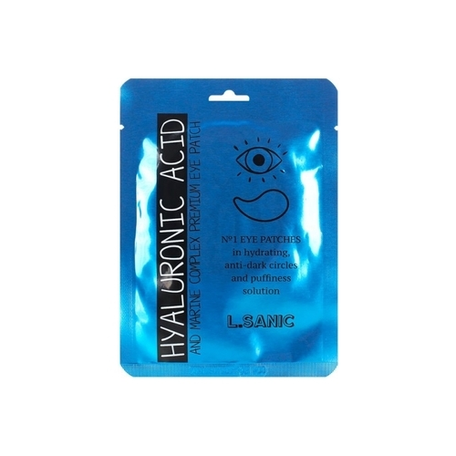 L.Sanic Патчи Hyaluronic Acid And Marine Complex Premium Eye Patch Гидрогелевые для Области Вокруг Глаз с Гиалуроновой Кислотой и Экстрактом Водорослей, 2 шт*3 уп